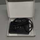 6 FT Flat Plug Surge Protector Power Strip,11 Multiple AC Outlets with 6 USB Ports (2 USB C), 6 Feet Extension Cord, 1250W/10A, One Touch Switch Button, 17 in 1 Compact powerstrip