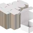 MEBRUDY 4x4x2 Inches Shipping Boxes Pack of 100, Small Corrugated Cardboard Box for Mailing Mailer Packing, White