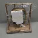 Deco 79 Wood Pendulum Clock with Wood Base, 10" x 5" x 11", Gold