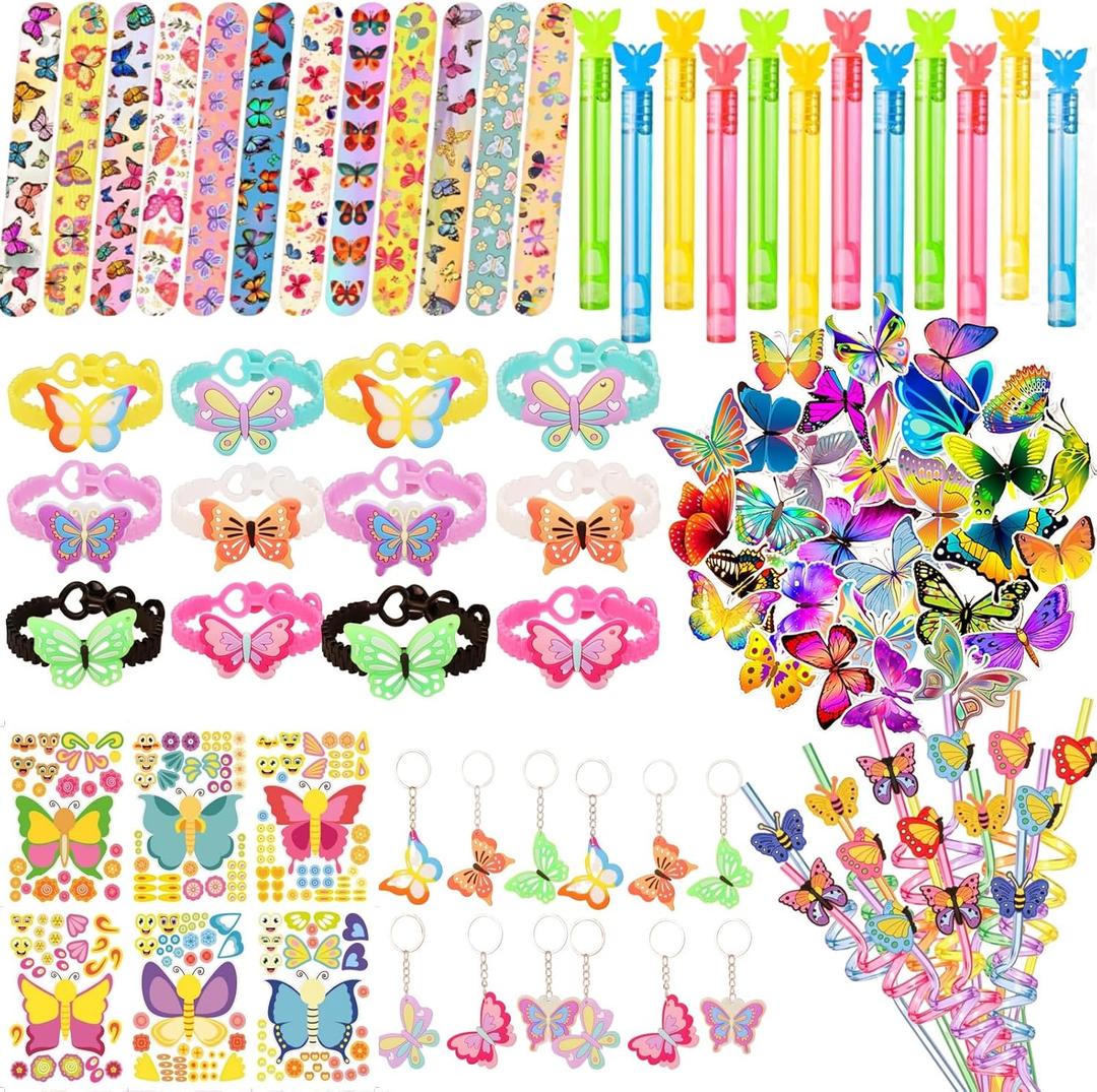 Butterfly Party Favors,Fairy Birthday Party Butterfly Themed Birthday Decorations Party Supplies 116pcs