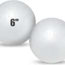 Styrofoam Balls 6 Inch,2PC Large White Foam Balls for Crafts, DIY Craft Giant Foam Ball for Home and School,Smooth Solid Round (Styrofoam-6in-2pc)