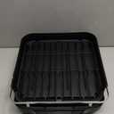 SAYZH Dish Drying Rack - Expandable Dish Rack for Kitchen Counter, Rust-Resistant Dish Drainer with Utensil Holder and Raised Guardrail, Kitchen Organizer for Cup and Bottle (Black)