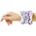 Frozen Princess Elsa Hair Accessory 5 Pcs Set - 1 Regular 9 inch Frozen Hairbrush & 4 Frozen Scrunchies - Detangling Brush & Elastic Hair Ties Ropes for Girls, Ages 3+