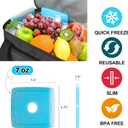 Lunch Bag-Double Deck Insulated Lunch Box for Men Women, Soft Leakproof Thickened Cooler Bag for Work , Picnic, Outdoor, Camping, Travel with 2 Ice Packs (Gray15L)