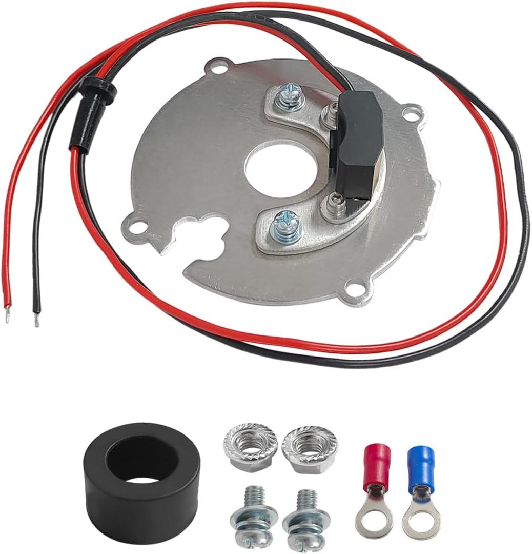 Tokinng 1146A Electronic Ignition Conversion Kit, Ignitor Ignition Kit 4Cyl Distributor for Mercruiser 120 140 OMC Waukesha Clark