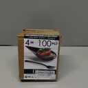 DLux 100 4-in Tear Drop Mini Appetizer Plates with Forks,Reusable Black Plastic Spoons - Desserts and Appetizers Dishes Serving Plate - Asian Spoon Set, Small Catering Dessert Tasting Cups