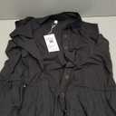 PYGFEMR Women's Summer Babydoll Dress Button Down Tired Sleeveless T Shirts Dresses with Pockets (Black), Size: L