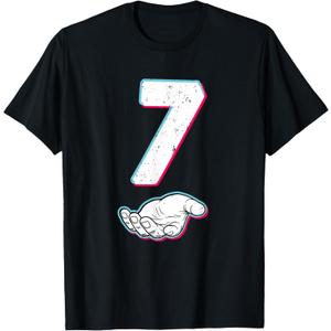 Number 67 Matching Six Seven 6 7 Meme 6 7 Halloween Costume T-Shirt Small