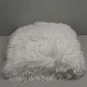 JONIYEAR Extra 2.8" Long Hair Fluffy Faux Fur Throw Blanket 50" x 60", Luxury Soft Decorative Fuzzy Furry Blankets for Couch, Cozy Plush Shaggy Blankets for Sofa Bed,Cute Lovely Blanket for Pet, White