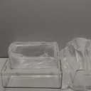 Sorbus Stackable Storage Bins Open Front, Clear Stackable Storage Bins, Pantry Bins for Storage and Organization, Acrylic Stackable Bins for Kitchen, Clear Pantry Organizer Bins (Small Narrow 3 Pack)