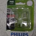 Philips 7440LLB2 7440 LongerLife Miniature Bulb, 2 Pack