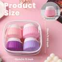 Travel Toiletry Containers, Silicone Leak-Proof Refill able Jars with Clear Bag for Vacation Camp Plane Trip4 Pack (EXP 11/27/36)