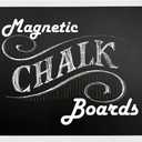 Loddie Doddie Magnetic Chalkboard & Magnet Board - 36 in x 24 in, White Wood Frame - Chalk Calendar for Wall Organization - Magnetic Bulletin Board for Magnet Display - Menu Sign for Kitchen Decor