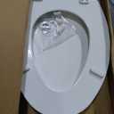 Mayfair Cassel Slow Close Toilet Seat, Easy Clean, Non Slip Premium Wood Seat, Easy Install, Made in USA, Elongated, White