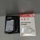 USB C Charger for iPhone 16/15 Charger Fast Charging, GaN Keychain Design Fast Wall Charger Block with 2 Pack USB C to C & C to Lightning Cable, Foldable and Compact for iPhone 17/16/15, iPad(Black)