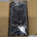 YINGHUA Magnetic Desk Organizer - 3 Compartment Metal Mesh Pen Holder for Locker, Whiteboard, Refrigerator, Office - Black Caddy (7.4 x 2.6 x 5 inches)