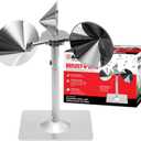 Bird B Gone - Reflect-A-Bird - Reflective Spinning Deterrent - Repels Pigeons, Sparrows, & Woodpeckers - Wind Powered - for Gardens, Railings, Roofs, Etc - Weatherproof Aluminum - Adjustable Neck (1 Pack)