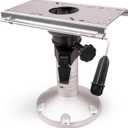 Adjustable Boat Seat Pedestal Boat Seats and Pedestals Boat Seat Pedestals and Bases with Slide and Swivel for Locking Boat Seats Captain Chair 13.5 to 18 Inches Height