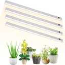 T5 Grow Lights, 2FT 60W (415W, 500W Equivalent), Full Spectrum Grow Lights for Indoor Plants, 4000K, Plug and Play, Easy to Install, for Greenhouse & Plant Shelves (4 Pack)