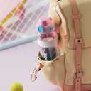 ZZT 34 oz Plastic Water Bottles, Sports Water Bottle With compass,Leakproof,Double Drinking,Sports Water Bottle for Indoor and Outdoor Activity  (Pink)