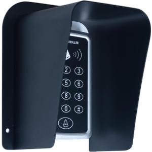 Doorbell Rain Cover Black Metal Cold Rolled Steel Shell Protector for Doorbell Video Doorbell Electronic Access Control Cover Outdoor Keypad Shield