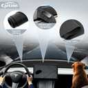 2 x 
Leather Dashboard Cover for Tesla Model 3/ Y - Surface Dash Mat Compatible with Tesla Model 3 Model Y 2017-2024 Interior Dashboard Pad Decorative Accessories for Anti-Glare & Sun Protection