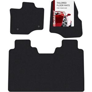 Floor Mats for Ford F150 - Tailored Fit for 2015-2025 Ford F-150 SuperCrew Cab Lightning Truck - Set of 3 - Anti-Slip Backing - 34oz Heavy Duty Carpet Mat - All Weather Car Liner