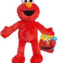 Just Play Sesame Street Friends 8-inch Elmo Sustainable Plush Stuffed Animal, Kids Toys for Ages 18 Month