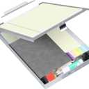 ROCOFF Metal Clipboard with Storage - Letter Size Aluminum Clipboards, Heavy Duty Storage Clipboard - Great for Office, Jobsite or Classroom, Single Compartment (High Capacity Clip)