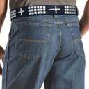 Skull Belt Punk Rock Waist Belt with Rhinestone Buckle and Rivets for Men and Women 