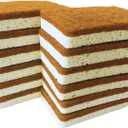 12 PCS Kitchen Sponges for Cleaning, Scrub Sponges for Dishes with Non-Scratch Scourer Pad, Natural Wood Cellulose & Coconut Fiber, for Nonstick Pans, Pots, Cups (2-in-1 Design)