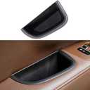 Front Row Door Side Storage Tray Compatible, for Volvo XC90 2015-2024,V90 2017-2025,Armrest Phone Container Door Organizer Handle Pocket Tray Insert Glove Pallet Accessories 2 (Black)