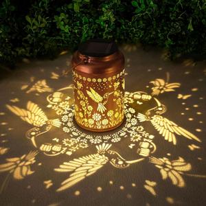 Fathers Day Gifts Hummingbird Solar Lanterns Outdoor Waterproof Garden Decor Birthday Gifts for Women Men Mom Hanging Solar Lights Metal Decoration Outside for Yard,Patio,Backyard,Porch,Easter