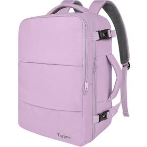 Taygeer Travel Backpack for Men Women, Airline Approved Underseat Personal Item with 17.3 inch Laptop Compartment, TSA Friendly Mochila for Business Hiking Weekend, Carry On Backpack, Orchid Purple