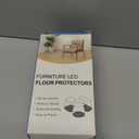 Chair Leg Floor Protectors Square Chair Leg Protectors for Hardwood Floors Silicone Caps Felt Strengthen Bottom Protection Anti-Scratch Reduce Noise 32 Pack Clear Square M Fit:13/16" to 1" (20-26mm)