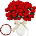 ZMJY Bouquet Blanket 3D Rose Flower Blanket, UltraSoft & Breathable Throw Blanket, Handmade Romantic Gift for Birthday, Wedding, Home Decor for Bed, Couch (Large)