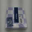 Bedsure Duvet Cover Queen Size - Reversible Checkered Duvet Cover Set with Zipper Closure, 3 Pieces Purple Bedding Set with 8 Corner Ties and 2 Pillow Shams 20"x26" 