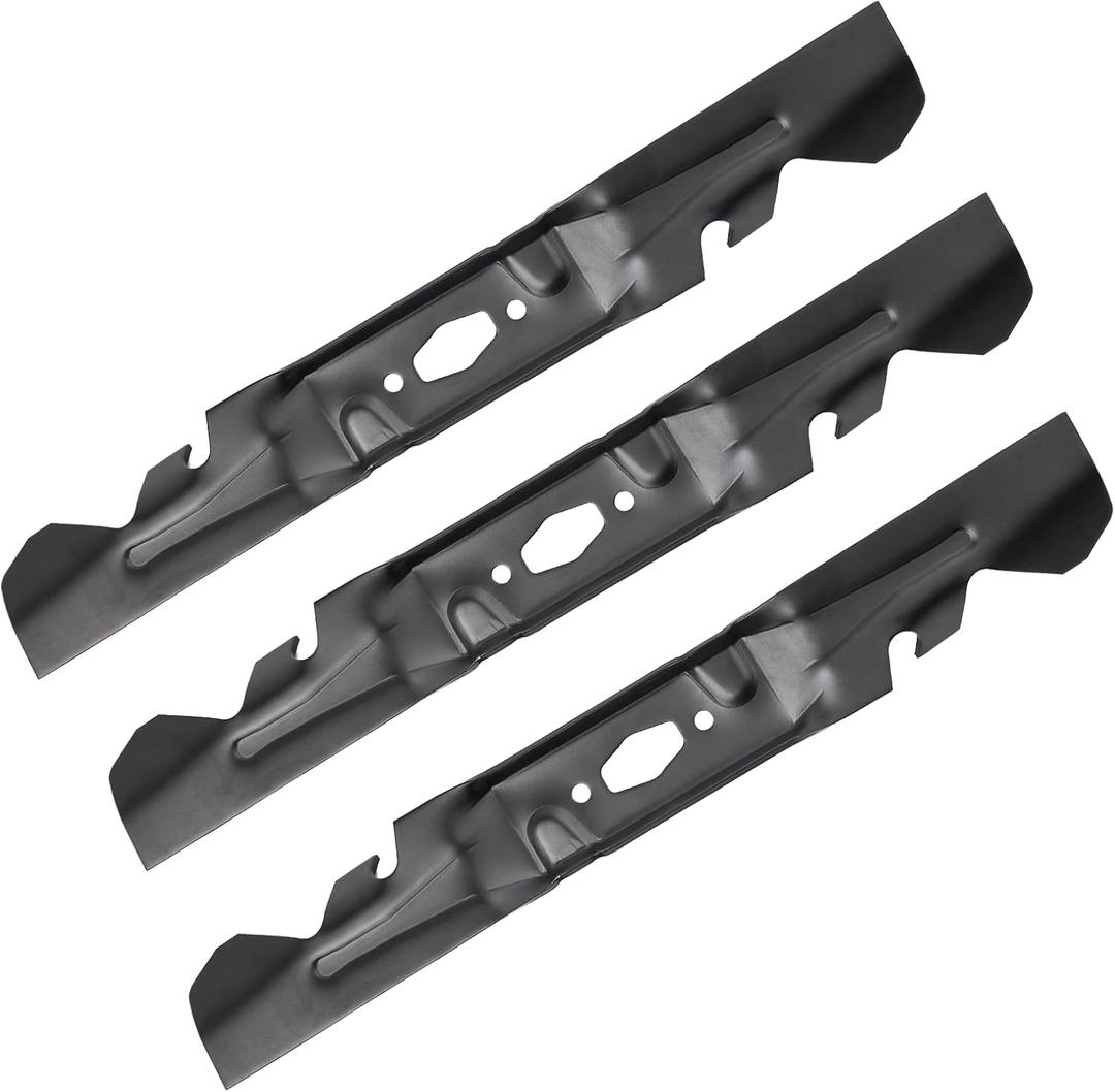 742P05086-X Mulching Blade Compatible with Cub Cadet 54" Decks XT1-GT54 XT1-ST54, Replacement Blades for 742-05086-X 490-110-C205, CMXGZAM110205, 18 5/8" Length 7/8" Blade Hole, 3 Pack