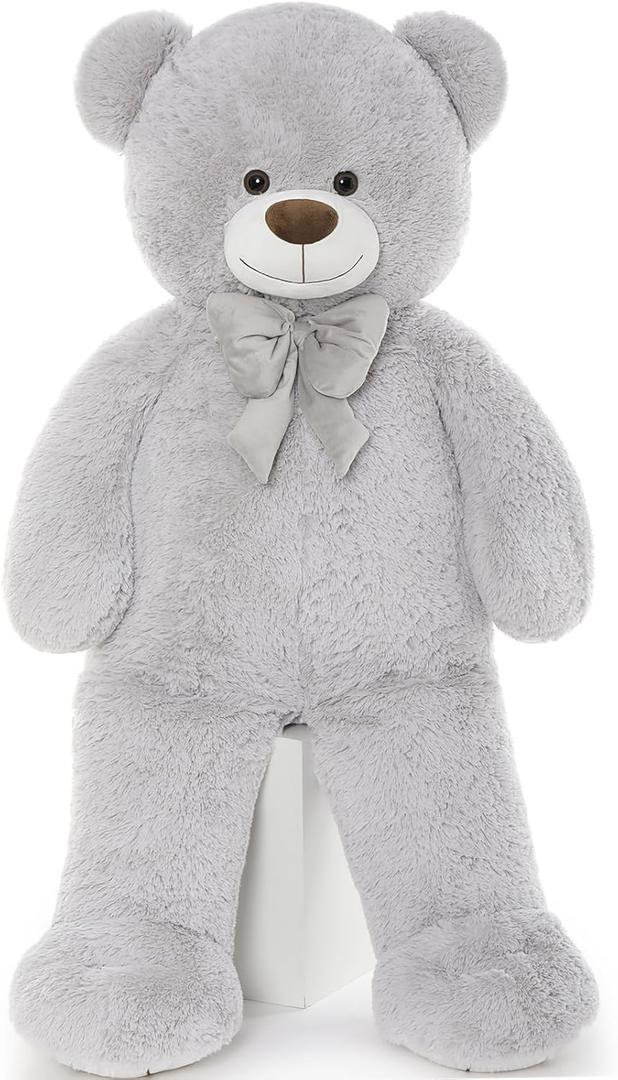 Big Teddy Bear 36  Inches, Soft Giant Stuffed Animal Life Plush Bear Toy Valentines Christmas Birthday Gift for Girlfriend Kids,Grey
