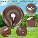 4 Set Tree Watering Ring 20gal Watering Bags with Coconut Fiber Mulch Ring Deep Root and Slow Release Automatic Drip Irrigation System for New Trees, Multi-Trunk Trees and Shrubs