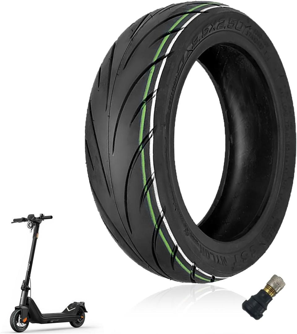 9.5 x 2.50 Off-Road Tire 9.5 Inch Tubeless Tire for Niu KQI3 Electric Scooter Accessories Rear Front Wheel Replacement Tire Anti-skid Shockproof (1 Pce, type 2)