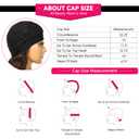 SAPPHIREWIGS Loose Body Wave Wig with Headband Attached Black Mix Blue Highlight Color Glueless Synthetic Headband Wig for Black Women 26 inches