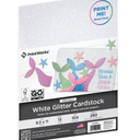 3pcs Printworks White Glitter Cardstock, 8.5 x 11, 15 Sheets