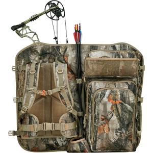 NEW VIEW Bow Hunting Backpack with Bow Holder, Camo Hunting Backpacks for Men, Large Saddle Hunting Pack for Compound Bow, Bow Hunting Accessories Gear