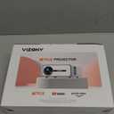 [Netflix Licensed/Dolby Audio] Smart Projector with WiFi and Bluetooth, VIZONY Native 1080P Projector with Apps Built in Netflix, Youtube, Hulu, Disney+, Portable Mini Projector for Indoor/Outdoor (White)