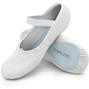 Capezio Womens Capezio Daisy Ballet Shoe (7.5 Wide, White)