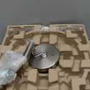 GLOBE Electric 63357 2-Light Semi-Flush Mount Ceiling Light, Brushed Nickel, Chrome Accents, Frosted Glass Shade, Lighting for Kitchen, Bathroom, Bedroom, or Dining Room, Home Decor