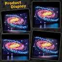 Kyglaring LED Light Kit Compatible with Lego The Milky Way Galaxy Art 31212 Building Blocks, Upgraded Remote Control, Multi-Light Effects & Sequences, Decorative Lighting Accessories (Lights Only)