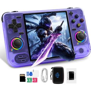 RF40H Retro Handheld Game Console, 4.0" Retro Gaming Console, Built-in 20,000+ Classic Games, Supports WiFi Connection, Open Source Linux System, Portable Handheld Video Games (Purole)