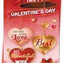 5 x Happy Valentine's Day to My Wife, Wife Valentines Day Cards Gifts for Her Women (LD319)